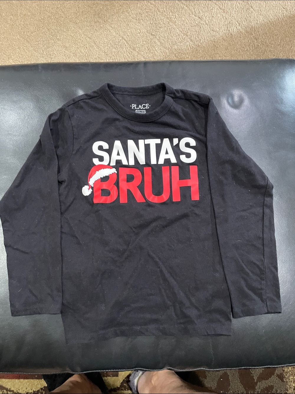 The Children’s Place Santa’s Bruh Long sleeve Shirt size 5/6